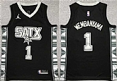 Men's San Antonio Spurs #1 Victor Wembanyama Black Statement Edition Stitched Jersey,baseball caps,new era cap wholesale,wholesale hats